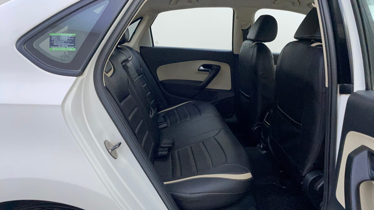 Used 2019 Skoda Rapid Ambition 1.6 MPI AT Petrol Automatic interior RIGHT SIDE REAR DOOR CABIN VIEW