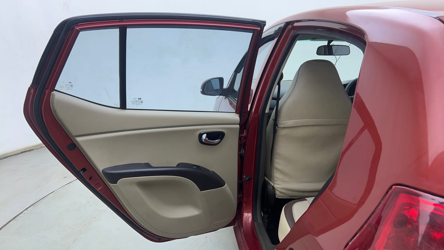 Used 2012 Hyundai i10 Sportz 1.2 Kappa2 Petrol Manual interior LEFT REAR DOOR OPEN VIEW