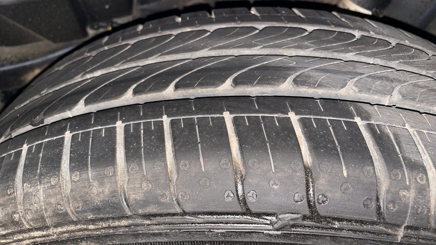 Used 2023 Tata Tigor XZ Plus Petrol Manual tyres LEFT REAR TYRE TREAD VIEW