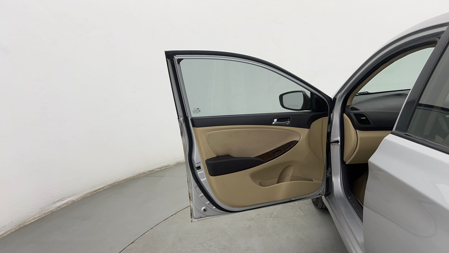 Used 2012 Hyundai Verna Fluidic 1.6 VTVT SX Petrol Manual interior LEFT FRONT DOOR OPEN VIEW