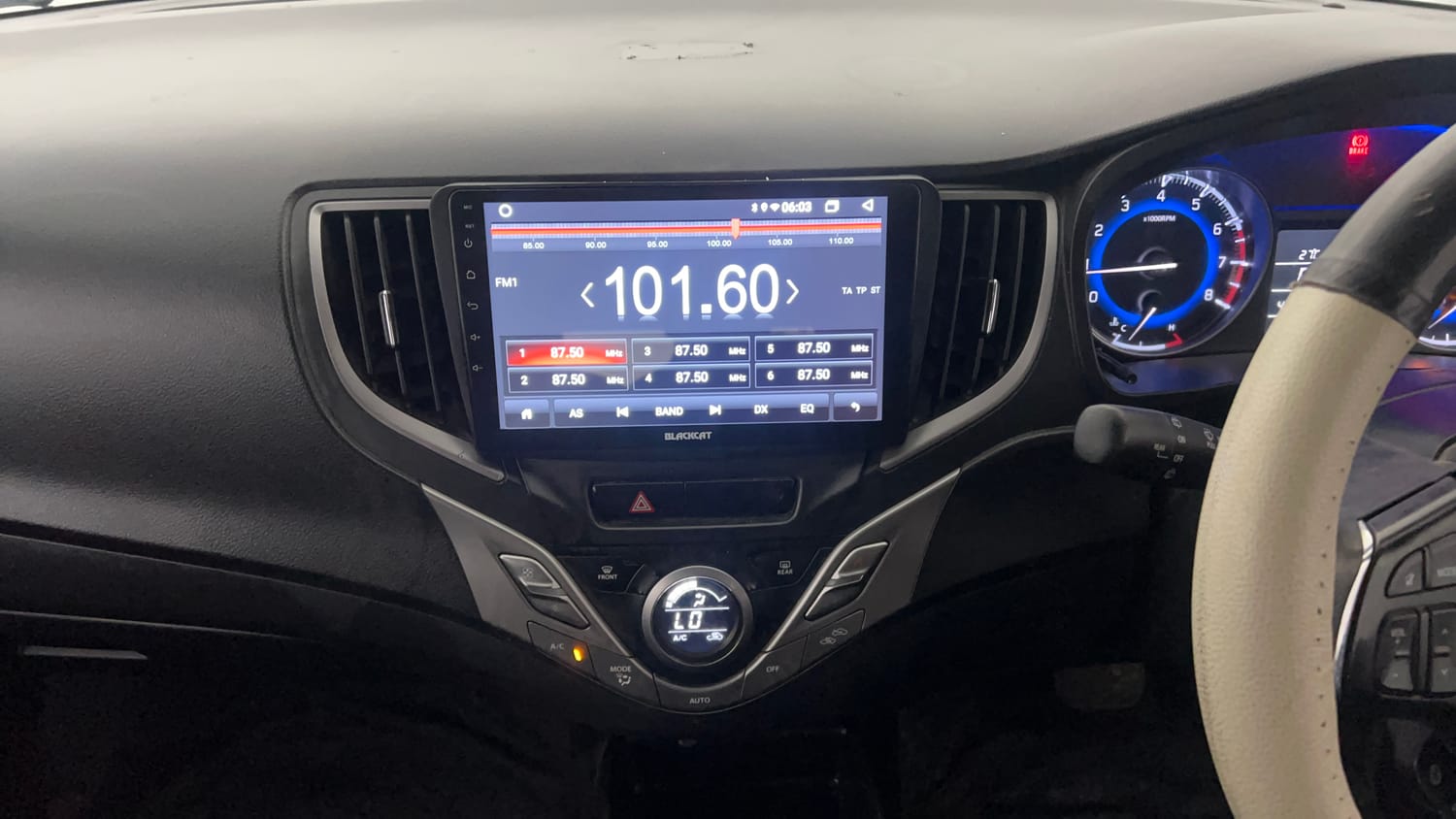 Used 2019 Maruti Suzuki Baleno Delta Automatic Petrol Automatic interior MUSIC SYSTEM & AC CONTROL VIEW