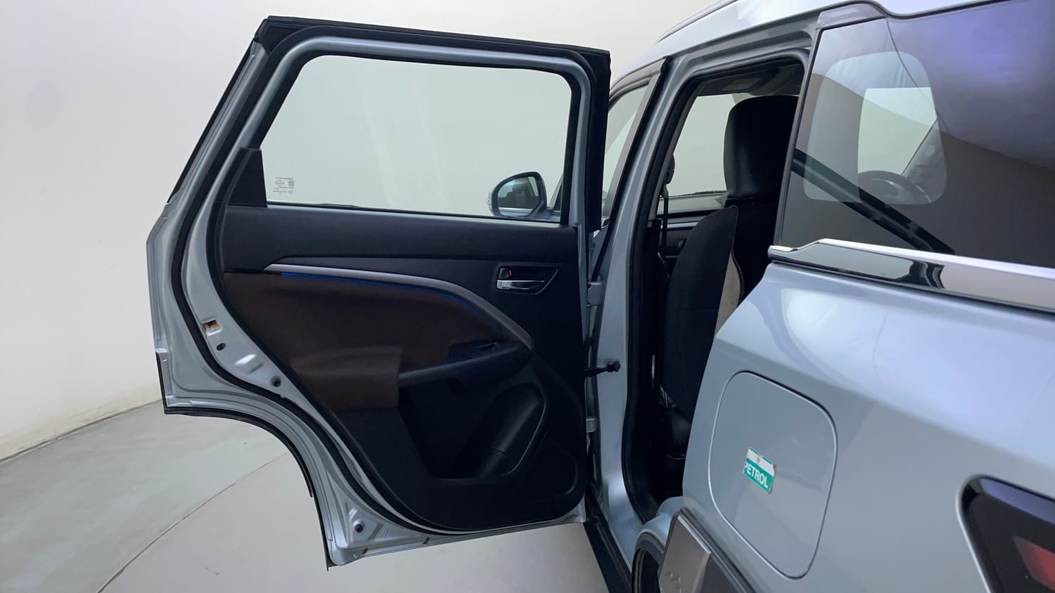 Used 2023 Maruti Suzuki Brezza ZXi Plus Petrol Manual interior LEFT REAR DOOR OPEN VIEW