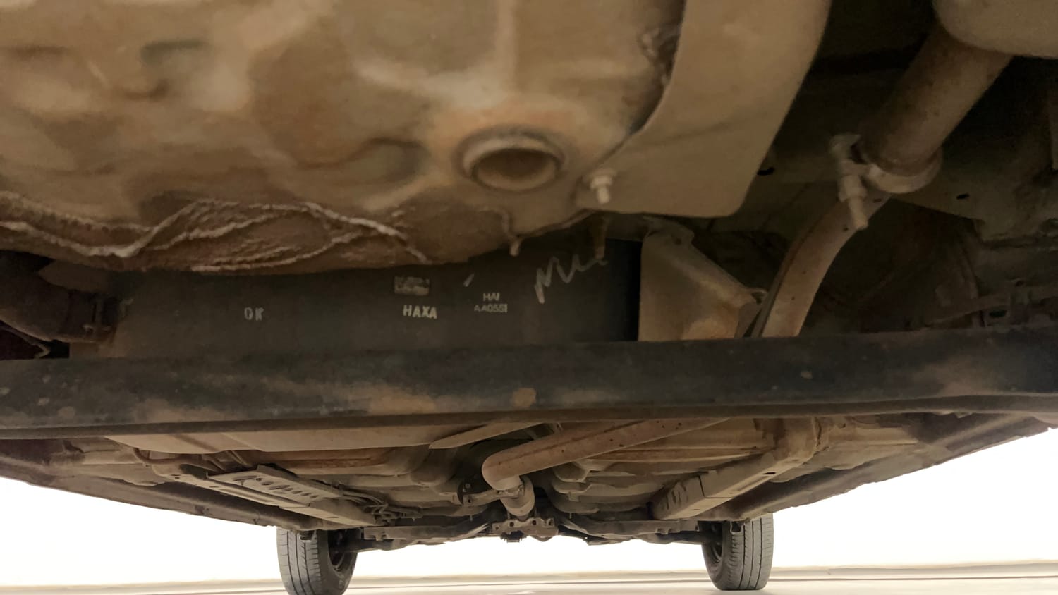 Used 2012 Hyundai i10 Magna 1.1 iRDE2 Petrol Manual extra REAR UNDERBODY VIEW (TAKEN FROM REAR)