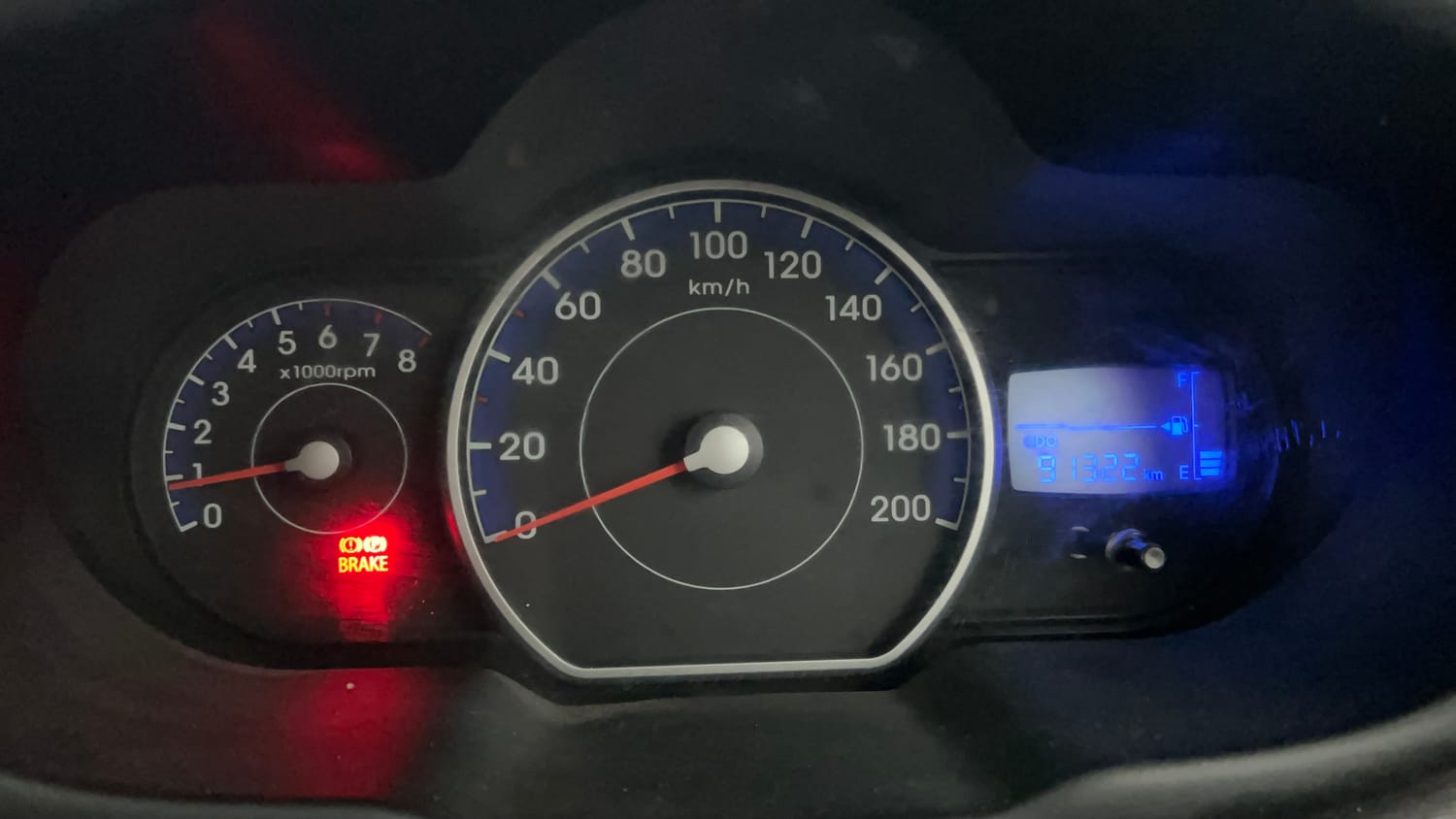 Used 2012 Hyundai i10 Magna 1.1 iRDE2 Petrol Manual interior CLUSTERMETER VIEW