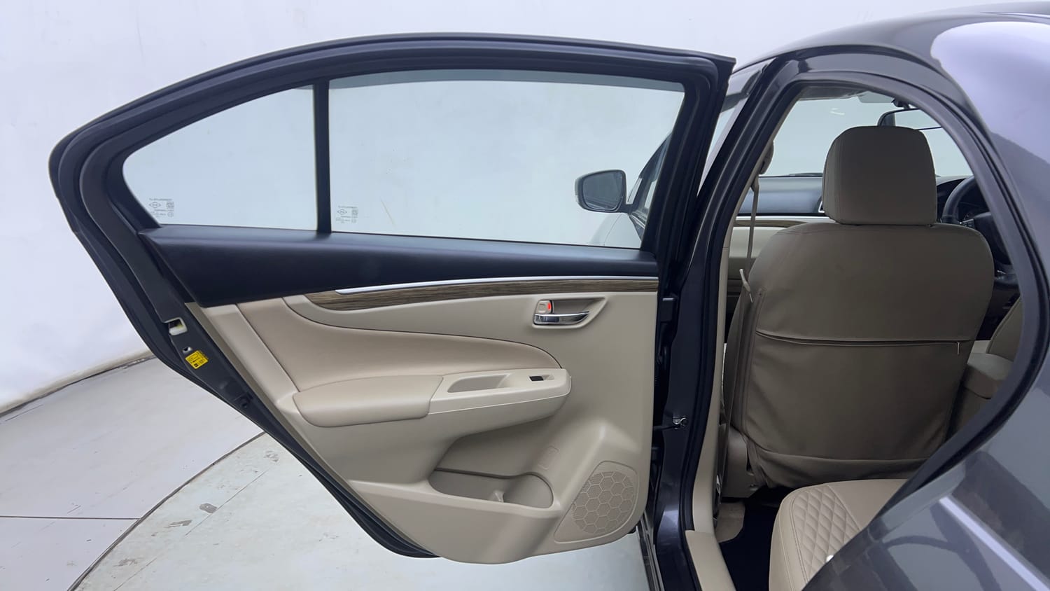 Used 2023 Maruti Suzuki Ciaz Zeta 1.5 Petrol Manual interior LEFT REAR DOOR OPEN VIEW