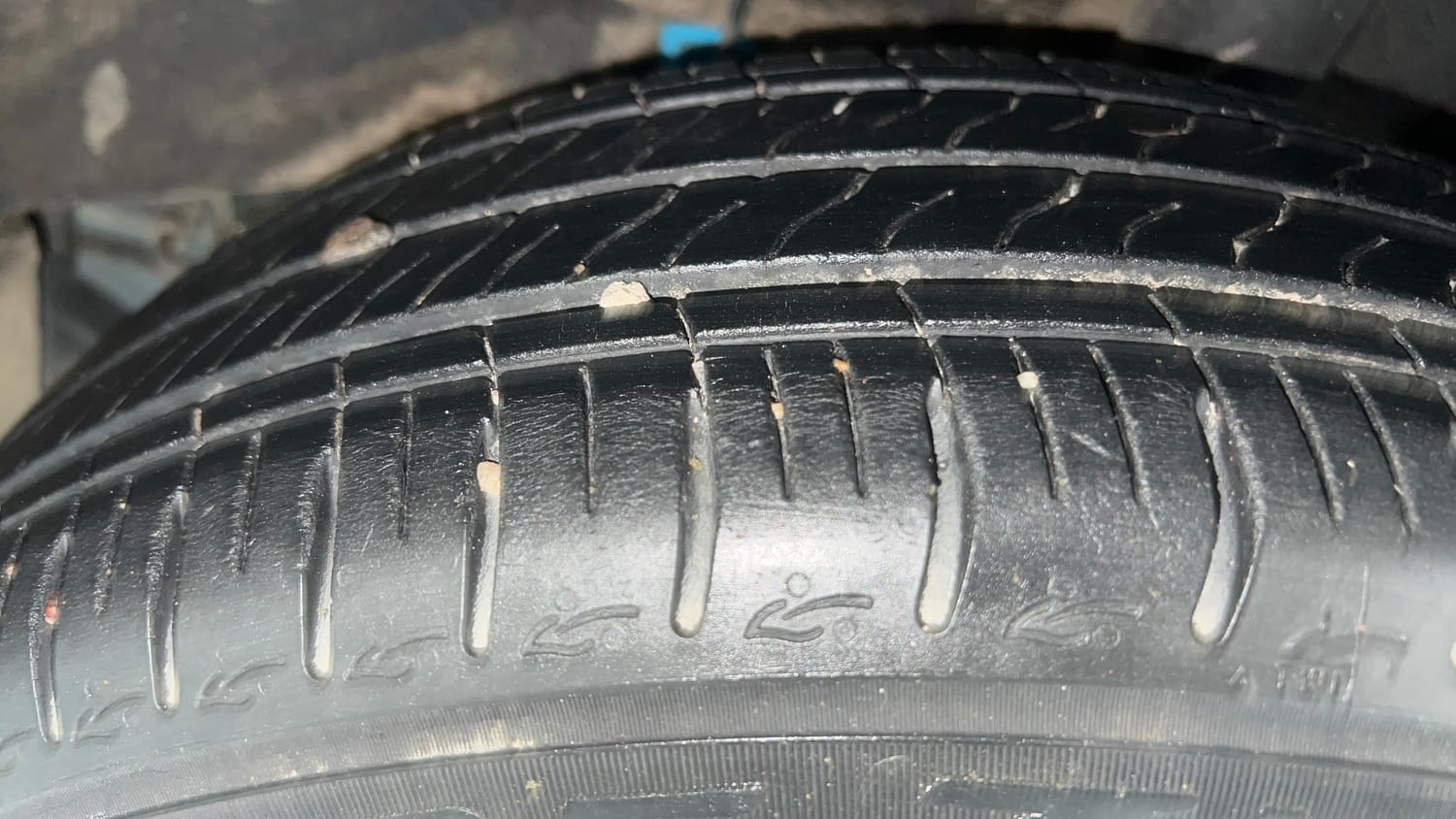 Used 2022 Hyundai Grand i10 Nios Asta 1.2 Kappa VTVT Petrol Manual tyres LEFT REAR TYRE TREAD VIEW