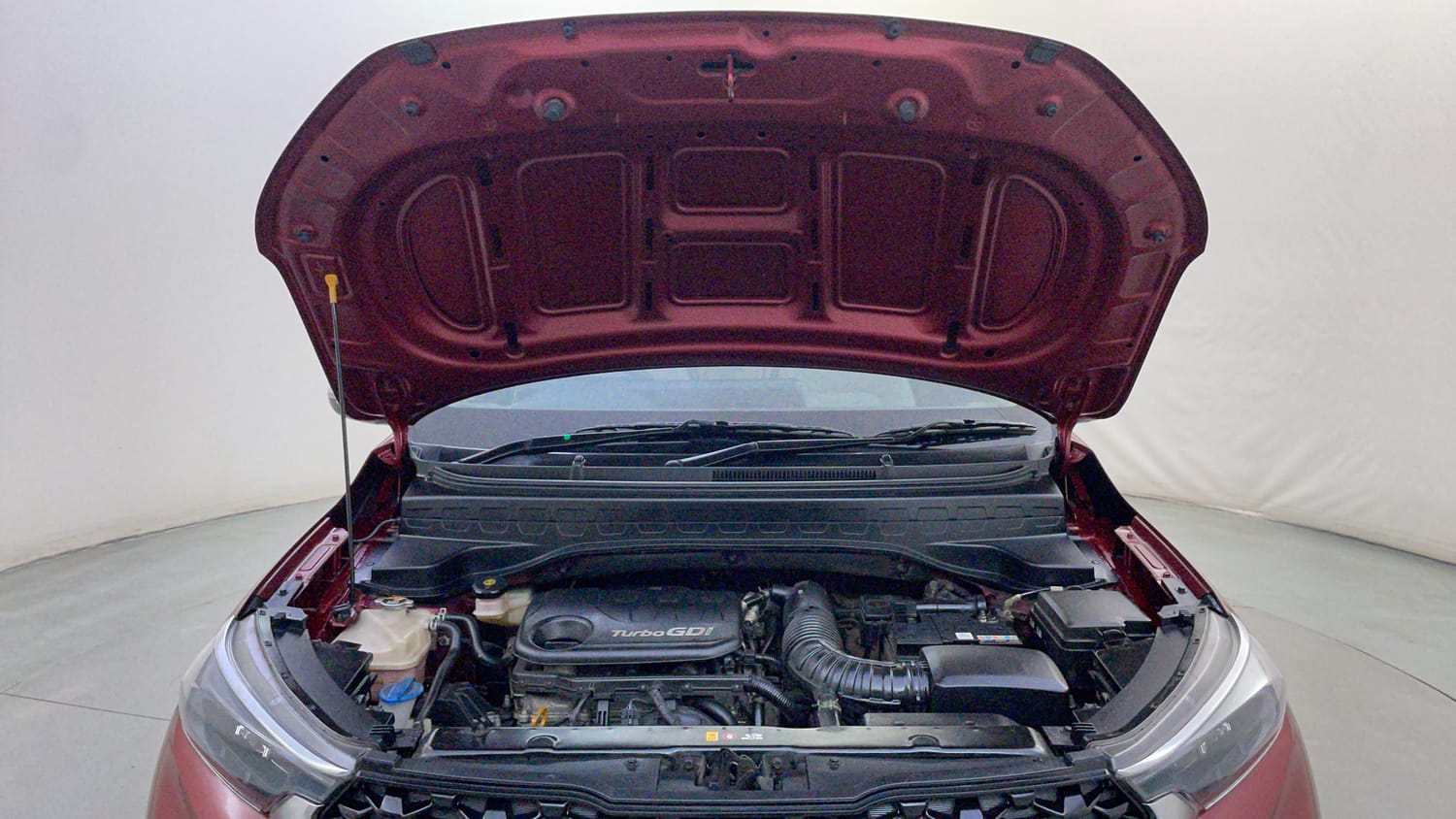 Used 2023 Kia Sonet HTX 1.0 DCT Petrol Automatic engine ENGINE & BONNET OPEN FRONT VIEW