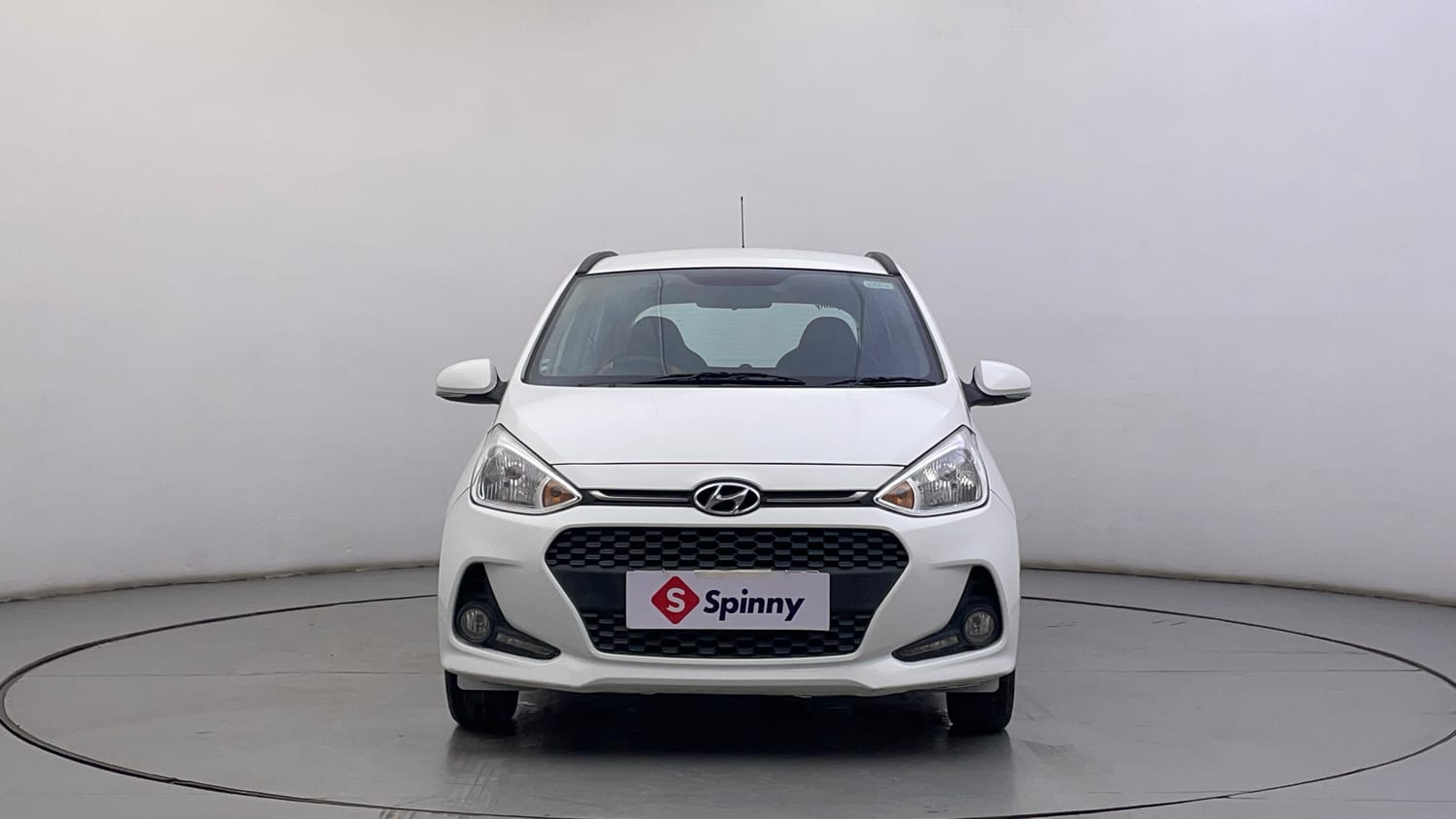 Used 2018 Hyundai Grand i10 Sportz (O) 1.2 Kappa VTVT Petrol Manual exterior FRONT VIEW