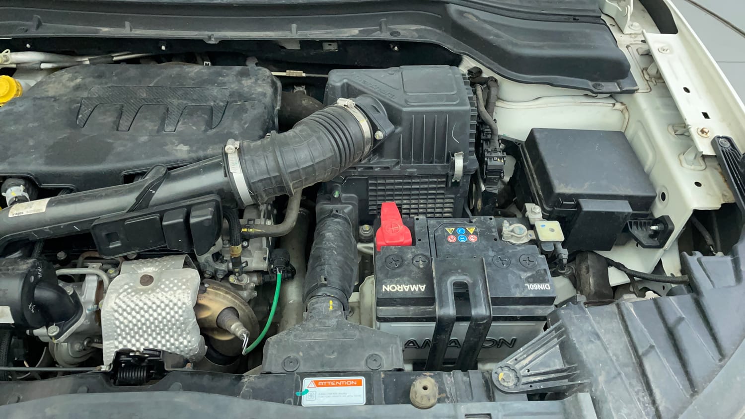 Used 2023 Mahindra XUV 300 W6 1.2 Petrol AMT Petrol Automatic engine ENGINE LEFT SIDE VIEW