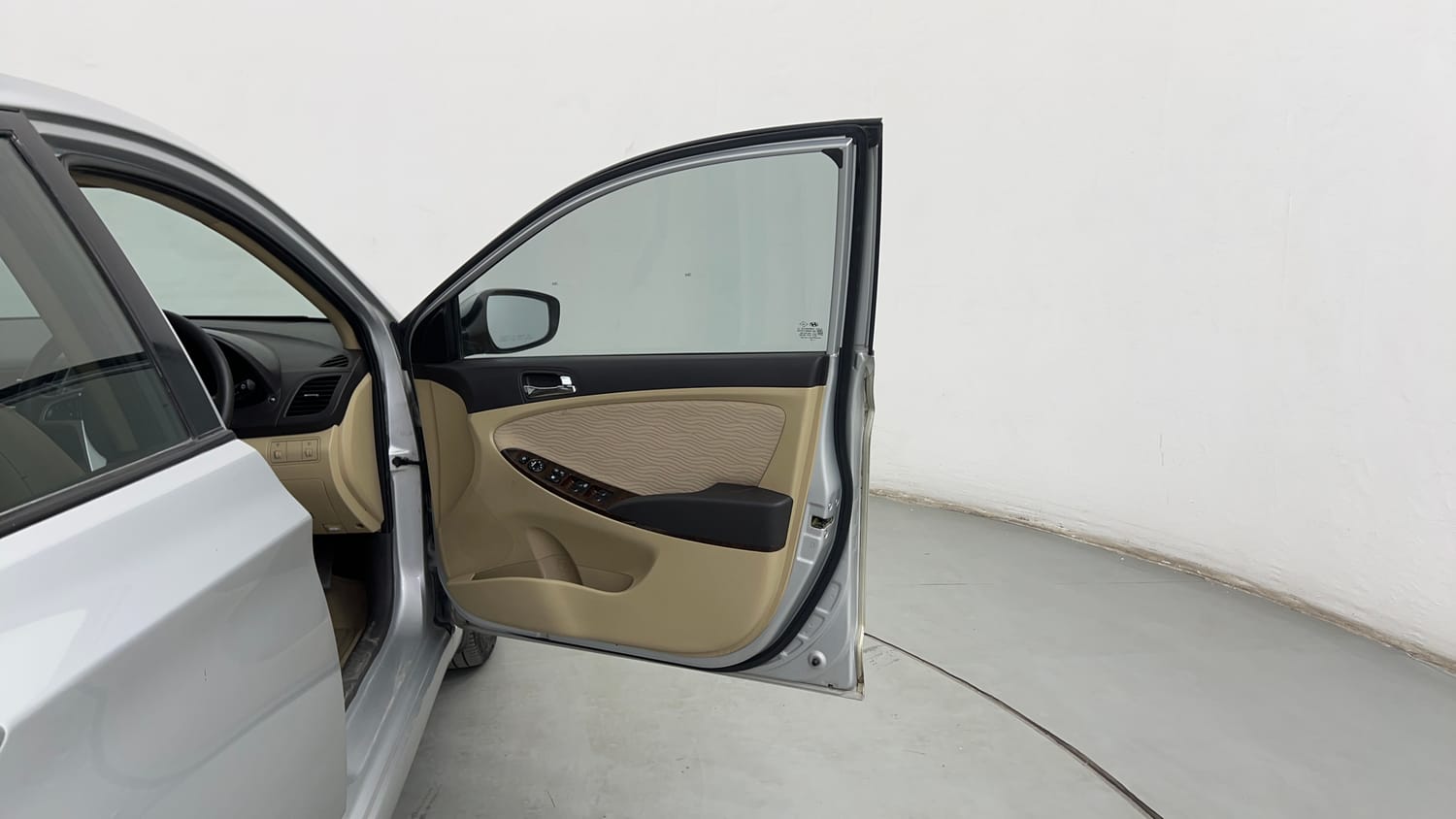 Used 2012 Hyundai Verna Fluidic 1.6 VTVT SX Petrol Manual interior RIGHT FRONT DOOR OPEN VIEW