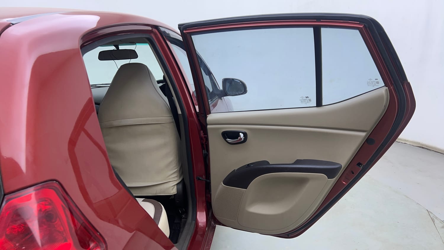 Used 2012 Hyundai i10 Sportz 1.2 Kappa2 Petrol Manual interior RIGHT REAR DOOR OPEN VIEW
