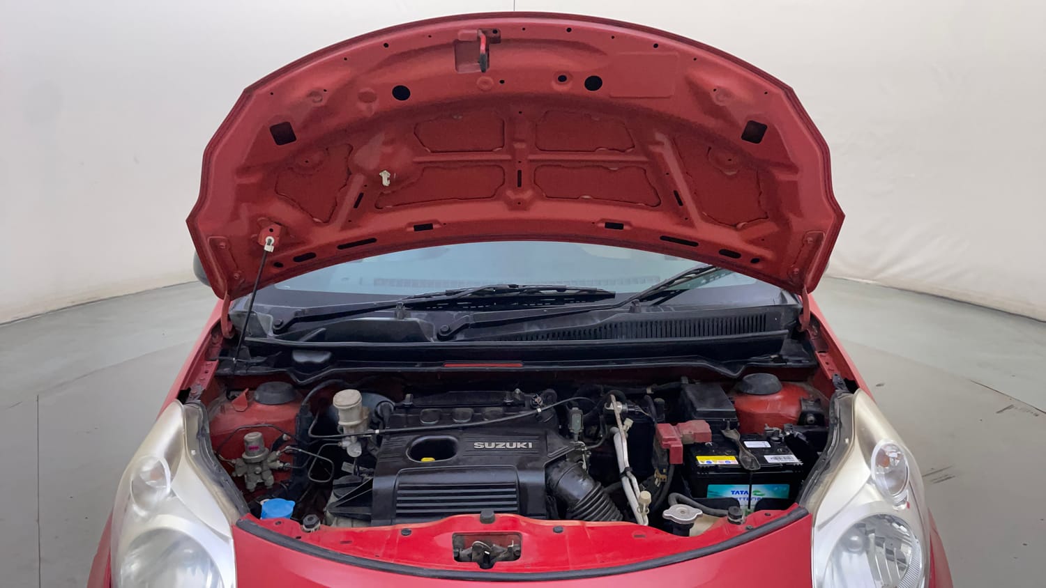 Used 2013 Maruti Suzuki A-Star Vxi Petrol Manual engine ENGINE & BONNET OPEN FRONT VIEW