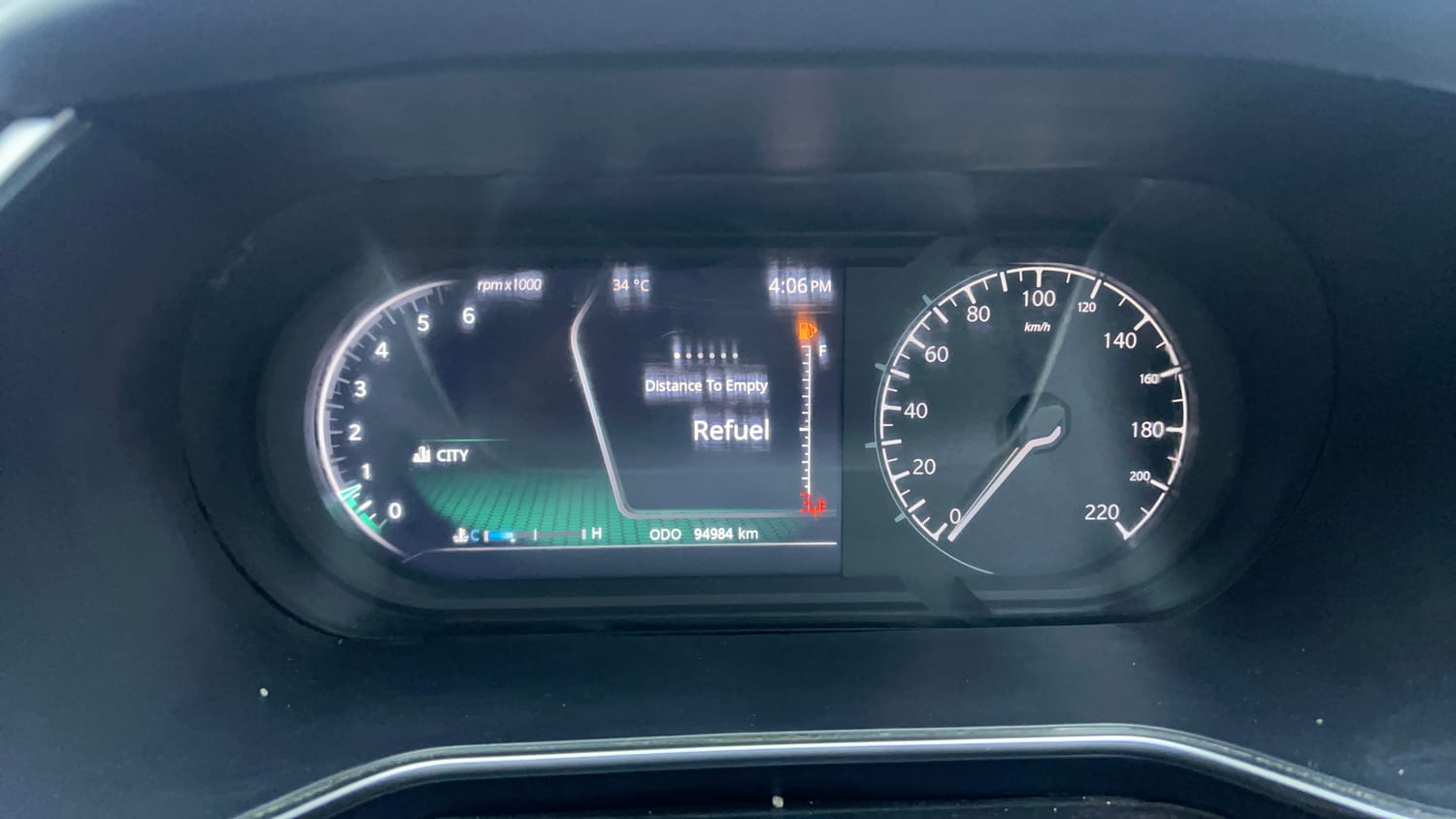 Used 2019 Tata Harrier XZ Diesel Manual interior CLUSTERMETER VIEW