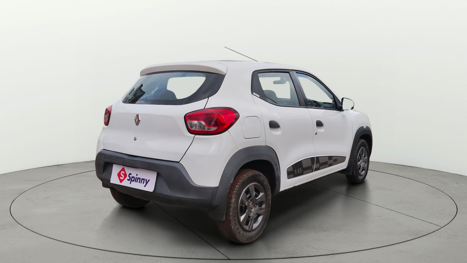 Used 2017 Renault Kwid 1.0 RXT AMT Opt Petrol Automatic exterior RIGHT REAR CORNER VIEW
