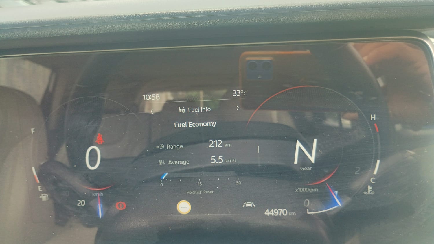 Used 2023 Mahindra XUV700 AX 7 Luxury Pack Diesel MT 7 STR Diesel Manual interior CLUSTERMETER VIEW