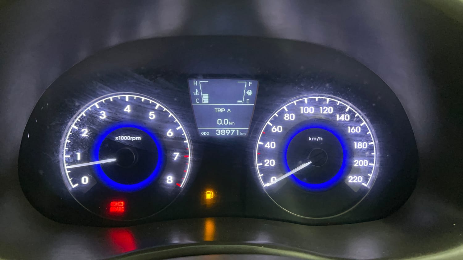 Used 2012 Hyundai Verna Fluidic 1.6 VTVT SX Petrol Manual interior CLUSTERMETER VIEW