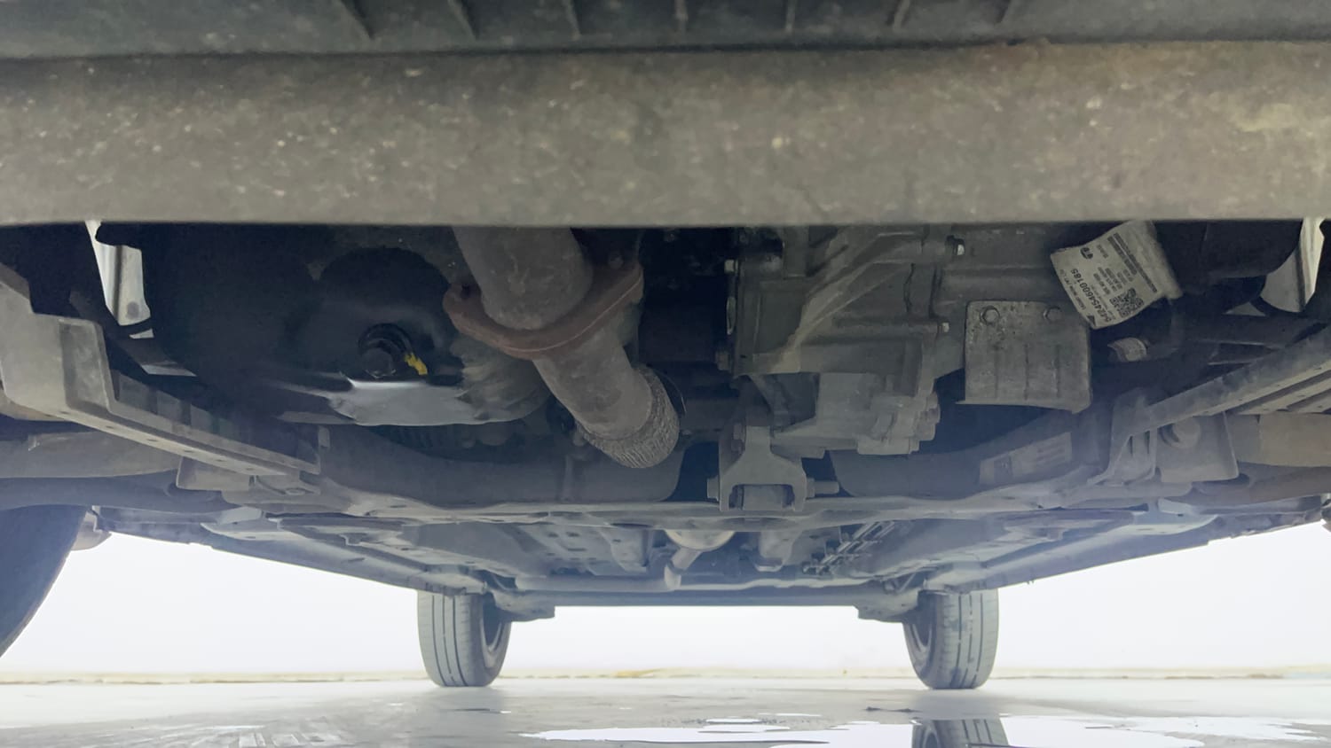 Used 2023 Tata Punch Adventure AMT Petrol Automatic extra FRONT LEFT UNDERBODY VIEW