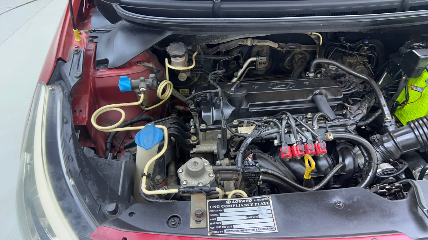 Used 2017 Hyundai Elite i20 Sportz 1.2 CNG (Outside fitted) Cng Manual engine ENGINE RIGHT SIDE VIEW