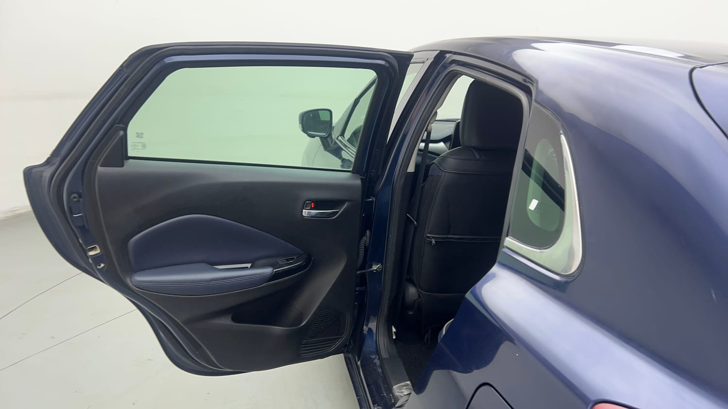 Used 2022 Maruti Suzuki Baleno Alpha MT Petrol Manual interior LEFT REAR DOOR OPEN VIEW