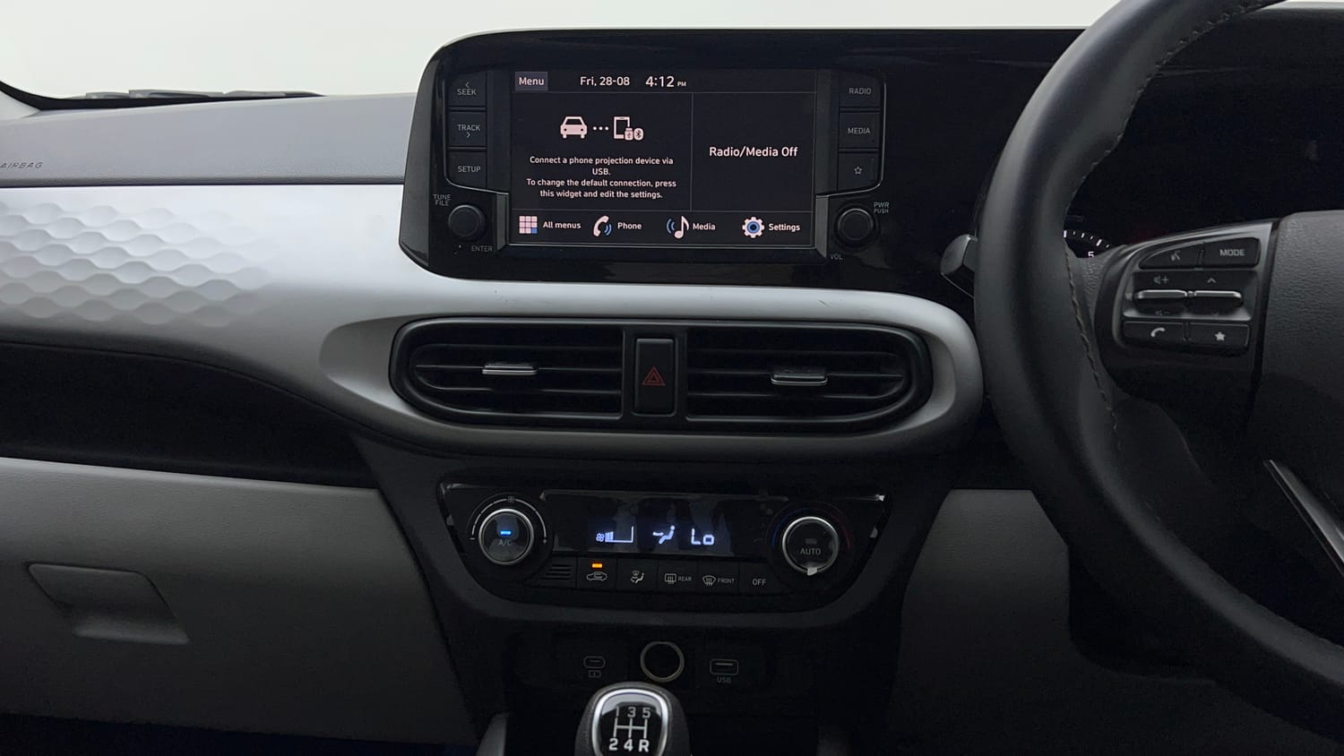Used 2025 Hyundai Grand i10 Nios Sportz (O) 1.2 Kappa VTVT Petrol Manual interior MUSIC SYSTEM & AC CONTROL VIEW
