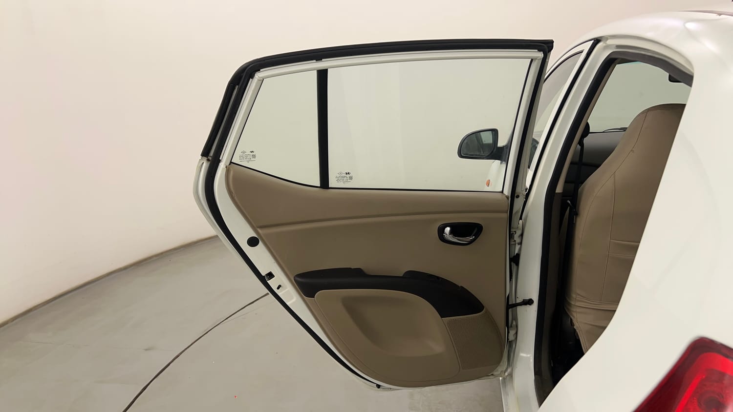 Used 2012 Hyundai i10 Magna 1.1 iRDE2 Petrol Manual interior LEFT REAR DOOR OPEN VIEW