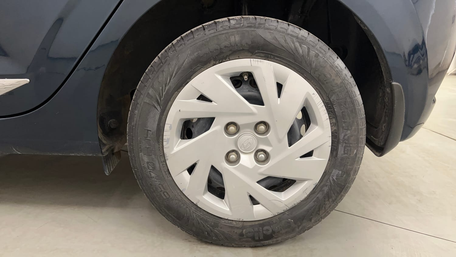 Used 2023 Hyundai Grand i10 Nios Magna 1.2 Kappa VTVT Petrol Manual tyres LEFT REAR TYRE RIM VIEW