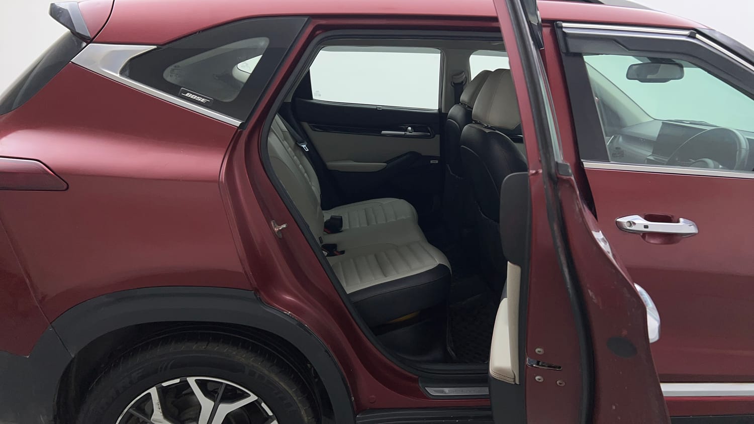 Used 2019 Kia Seltos GTX Plus 1.4 Petrol Manual interior RIGHT SIDE REAR DOOR CABIN VIEW