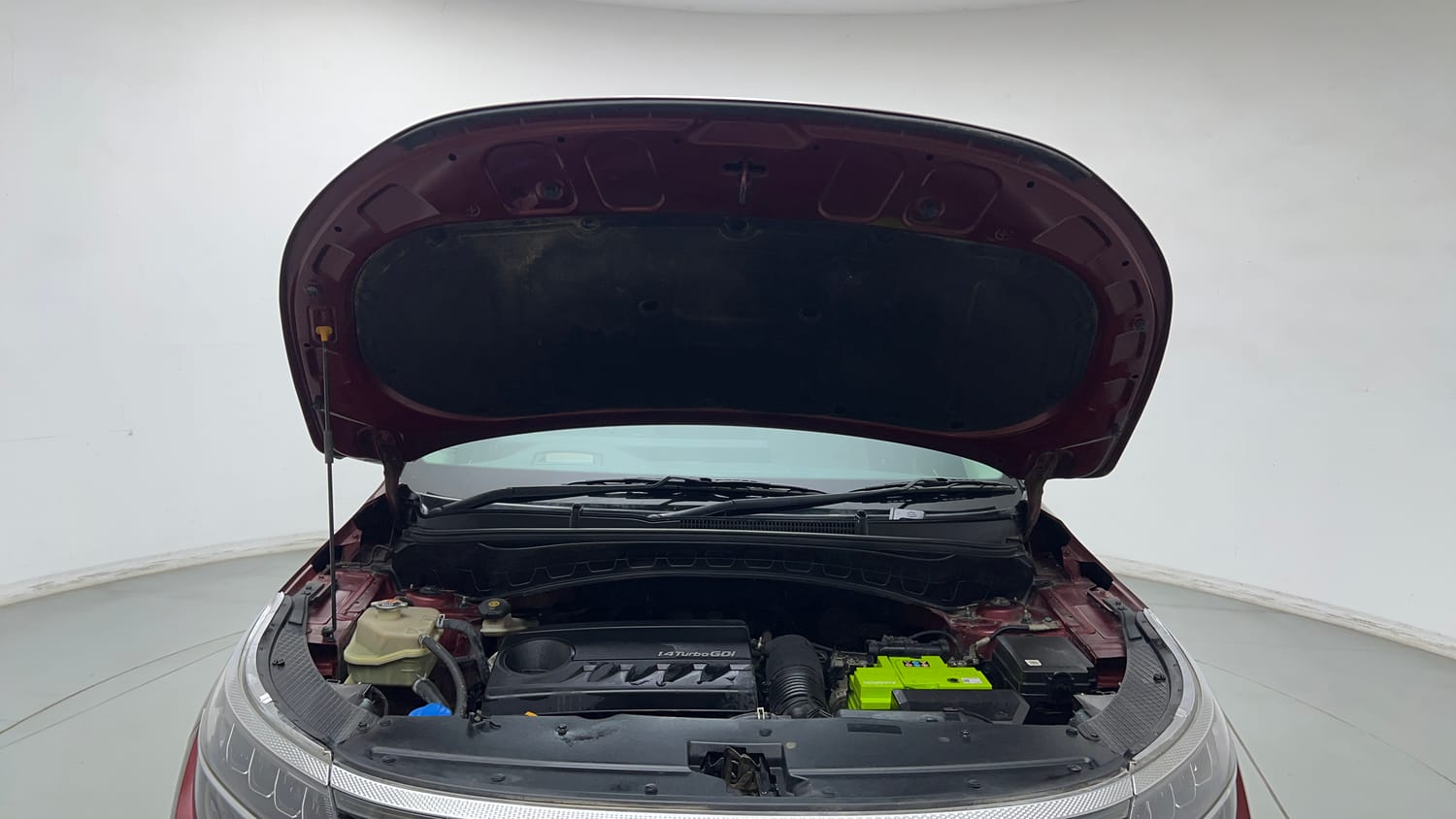 Used 2019 Kia Seltos GTX Plus 1.4 Petrol Manual engine ENGINE & BONNET OPEN FRONT VIEW