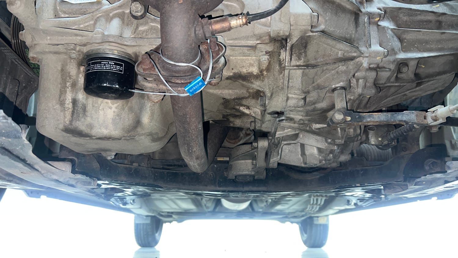 Used 2016 Maruti Suzuki Baleno Delta 1.2 Petrol Manual extra FRONT LEFT UNDERBODY VIEW