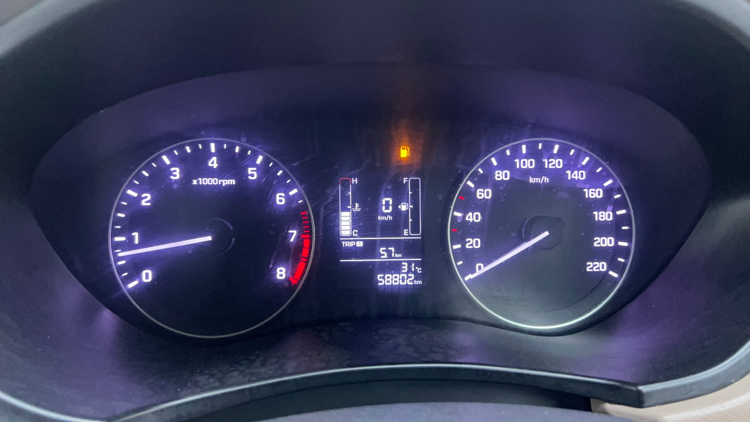 Used 2017 Hyundai Elite i20 Sportz 1.2 CNG (Outside fitted) Cng Manual interior CLUSTERMETER VIEW