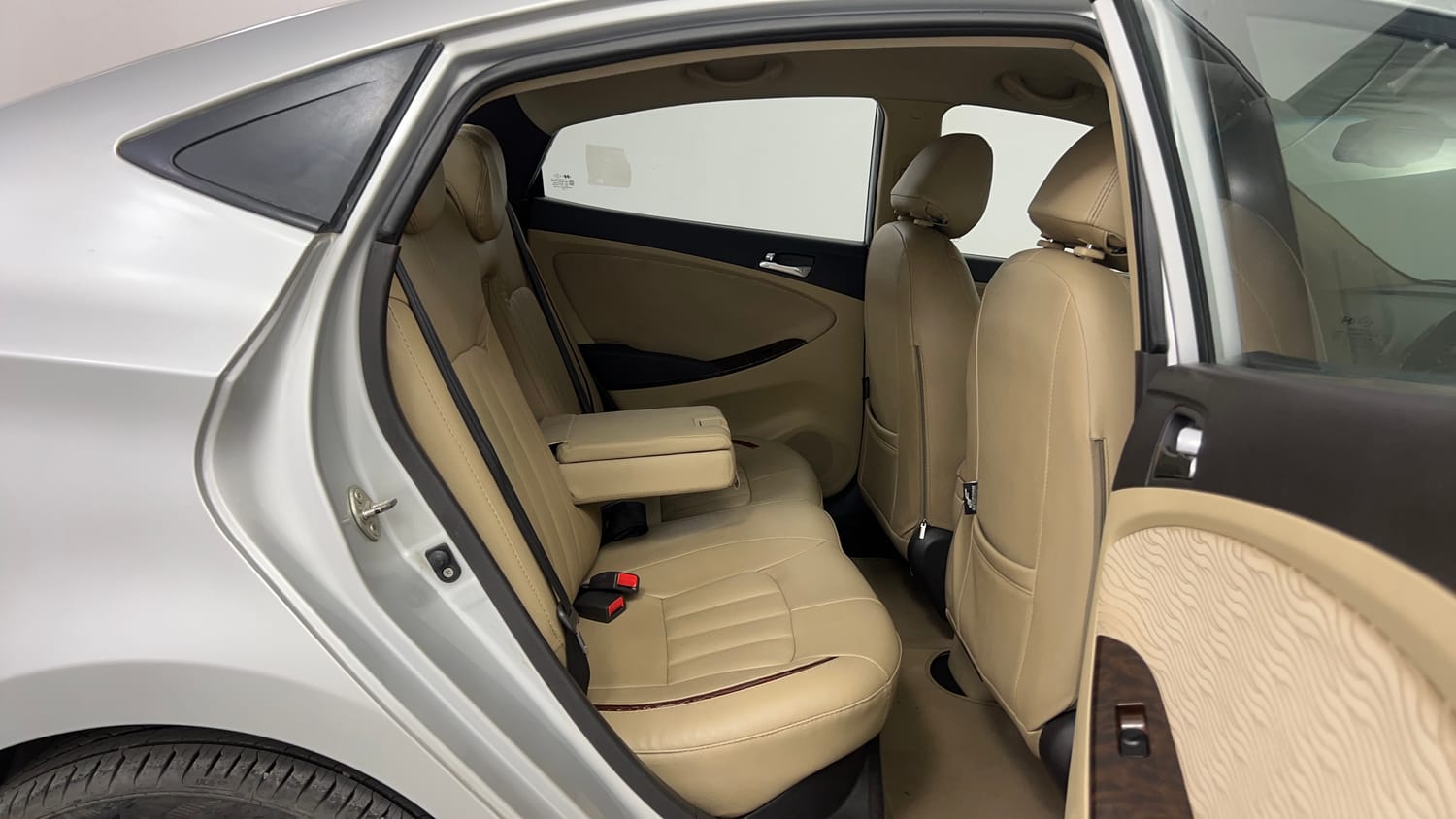 Used 2012 Hyundai Verna Fluidic 1.6 VTVT SX Petrol Manual interior RIGHT SIDE REAR DOOR CABIN VIEW