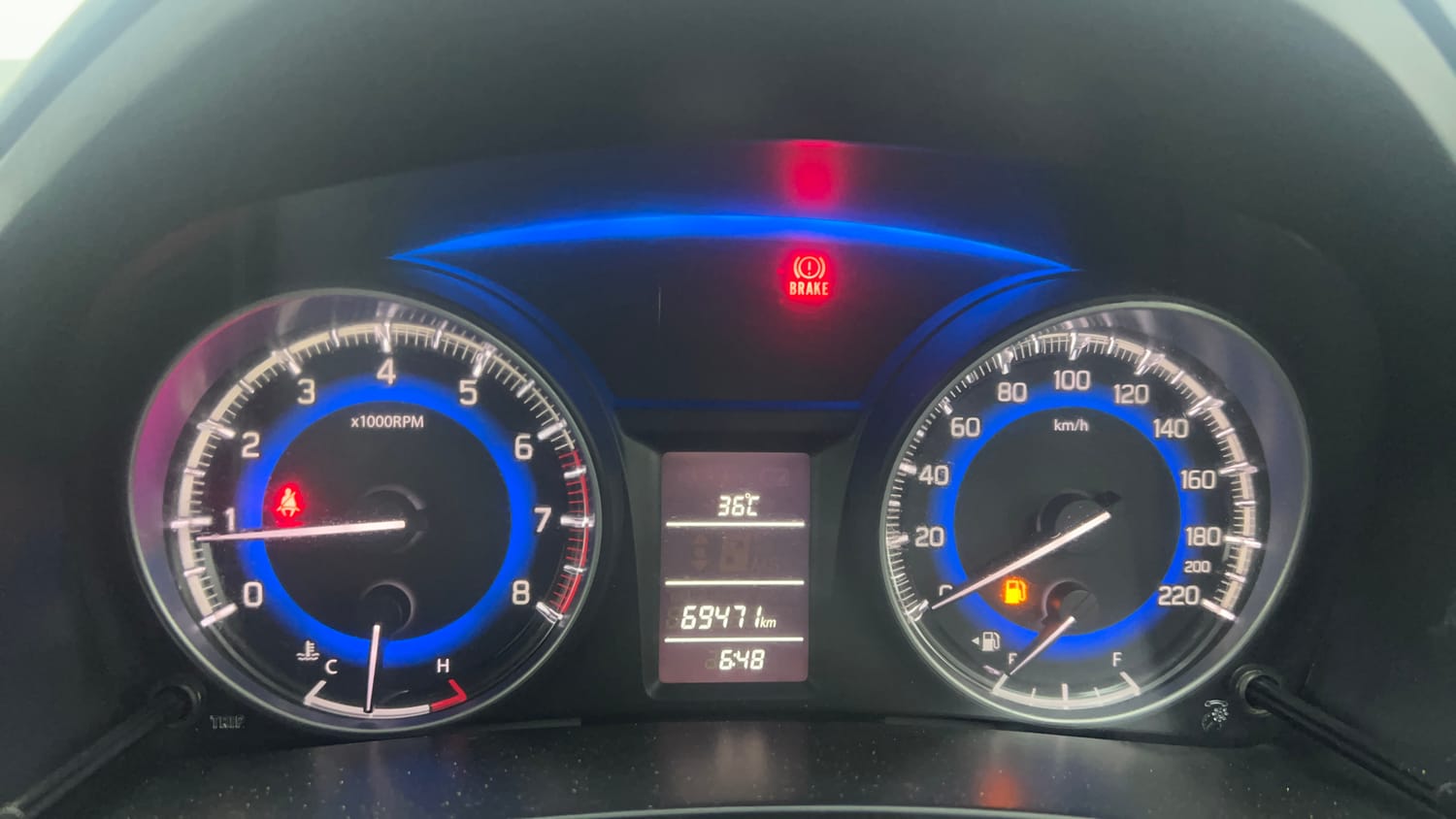 Used 2016 Maruti Suzuki Baleno Delta 1.2 Petrol Manual interior CLUSTERMETER VIEW