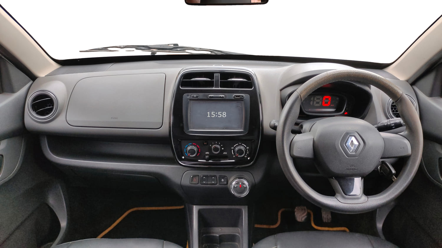 Used 2017 Renault Kwid 1.0 RXT AMT Opt Petrol Automatic interior DASHBOARD VIEW