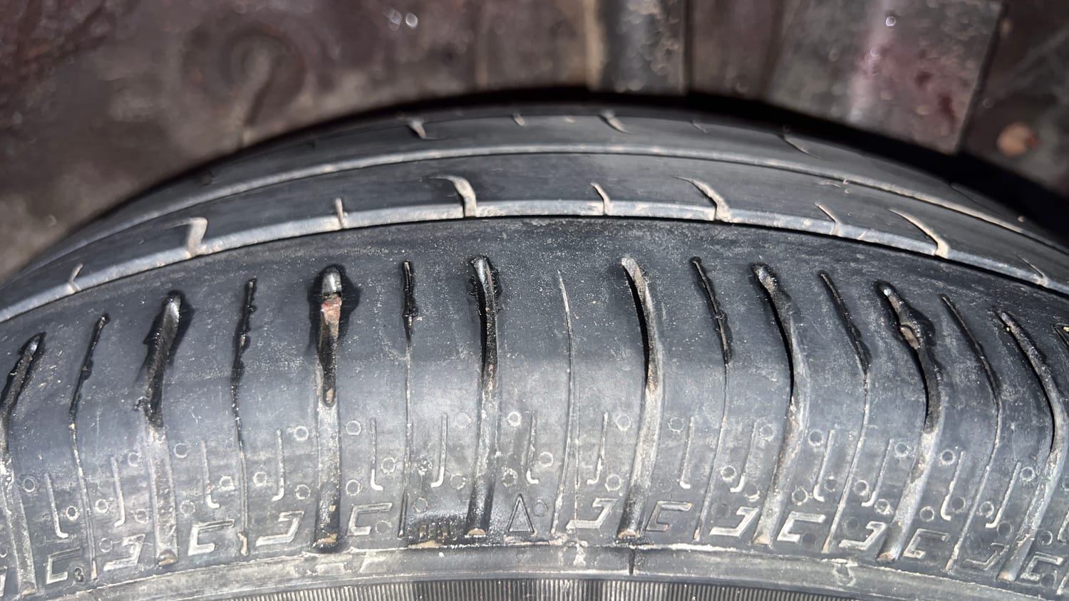 Used 2017 Hyundai Elite i20 Sportz 1.2 CNG (Outside fitted) Cng Manual tyres LEFT REAR TYRE TREAD VIEW
