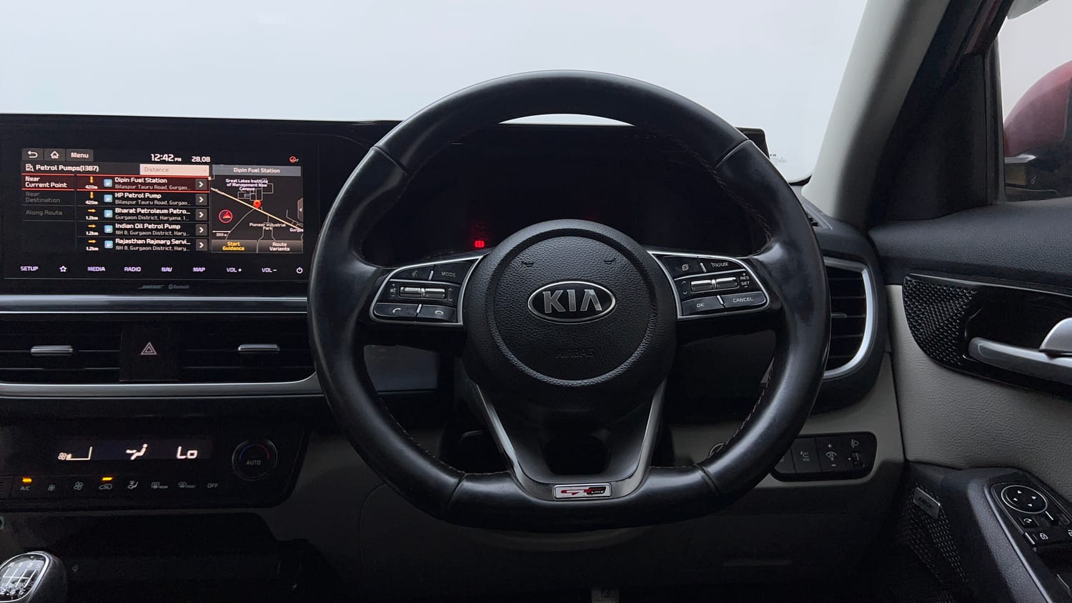 Used 2019 Kia Seltos GTX Plus 1.4 Petrol Manual interior STEERING VIEW