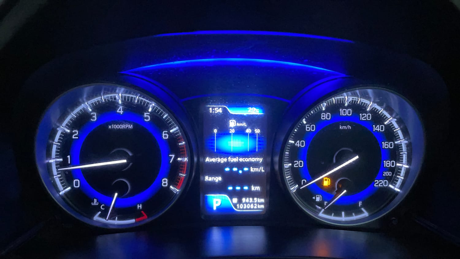 Used 2018 Maruti Suzuki Baleno Alpha 1.2 AT Petrol Automatic interior CLUSTERMETER VIEW