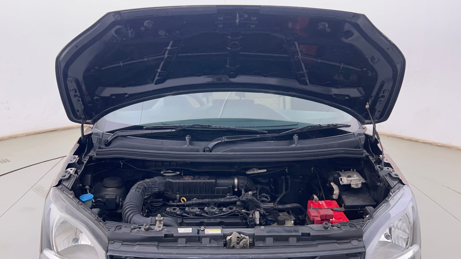 Used 2019 Maruti Suzuki Wagon R VXi 1.2 AMT Petrol Automatic engine ENGINE & BONNET OPEN FRONT VIEW