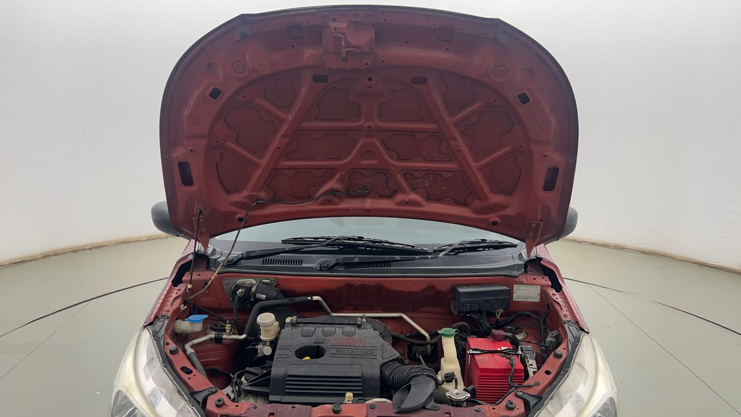 Used 2016 Maruti Suzuki Alto K10 VXi AMT Petrol Automatic engine ENGINE & BONNET OPEN FRONT VIEW