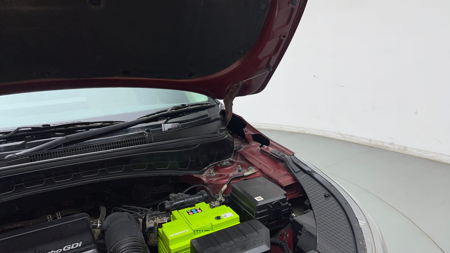 Used 2019 Kia Seltos GTX Plus 1.4 Petrol Manual engine ENGINE LEFT SIDE HINGE & APRON VIEW