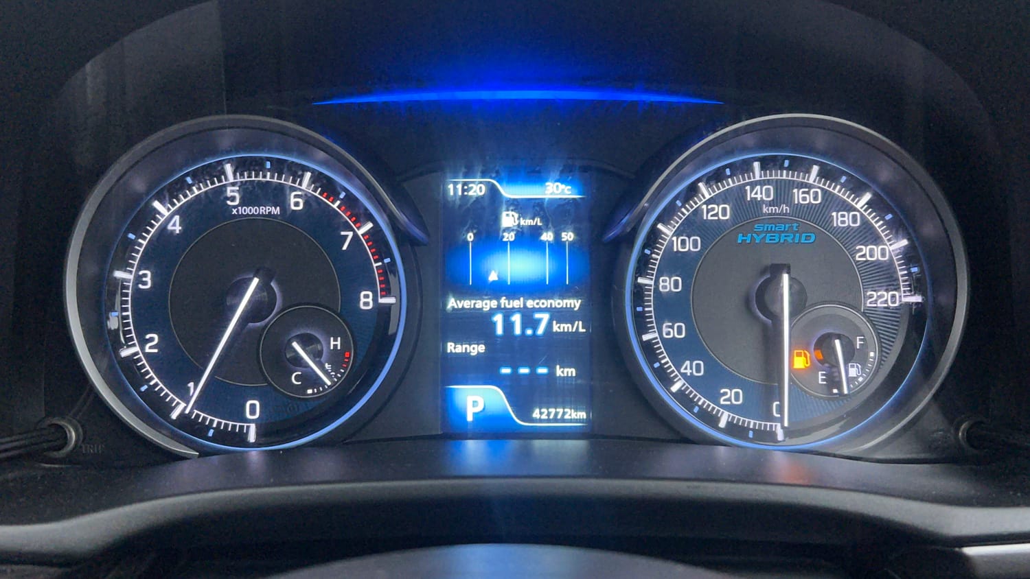 Used 2023 Maruti Suzuki XL6 Zeta AT Petrol Petrol Automatic interior CLUSTERMETER VIEW