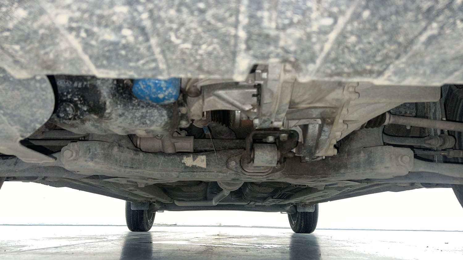 Used 2022 Hyundai Grand i10 Nios Asta 1.2 Kappa VTVT Petrol Manual extra FRONT LEFT UNDERBODY VIEW
