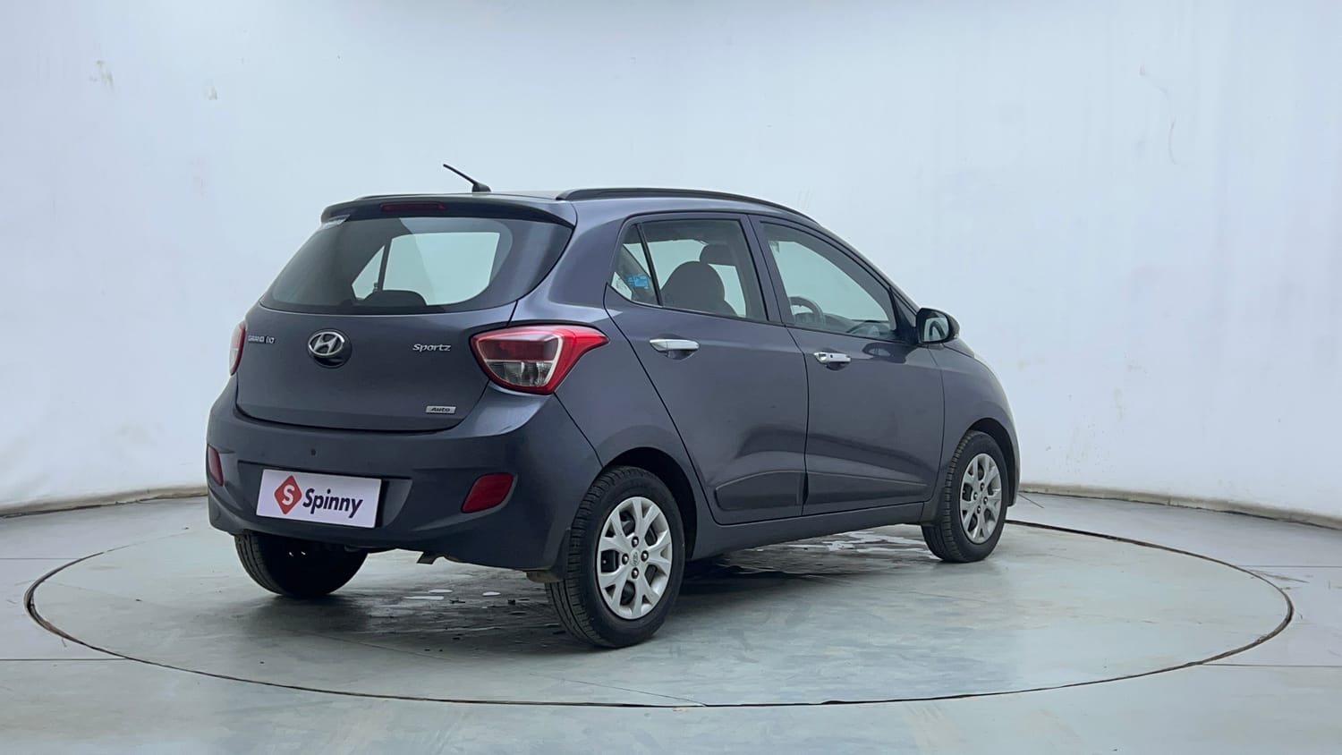 Used 2014 Hyundai Grand i10 Sportz AT 1.2 Kappa VTVT Petrol Automatic exterior RIGHT REAR CORNER VIEW