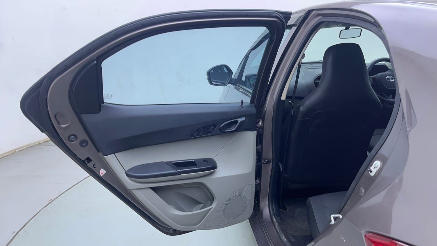 Used 2018 Tata Tiago Revotron XT Petrol Manual interior LEFT REAR DOOR OPEN VIEW