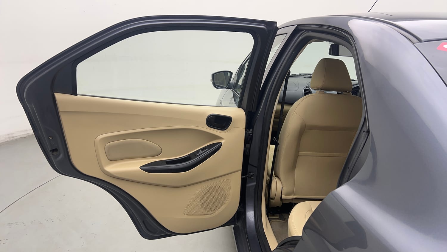 Used 2018 Ford Figo Aspire Titanium 1.2 Ti-VCT Petrol Manual interior LEFT REAR DOOR OPEN VIEW