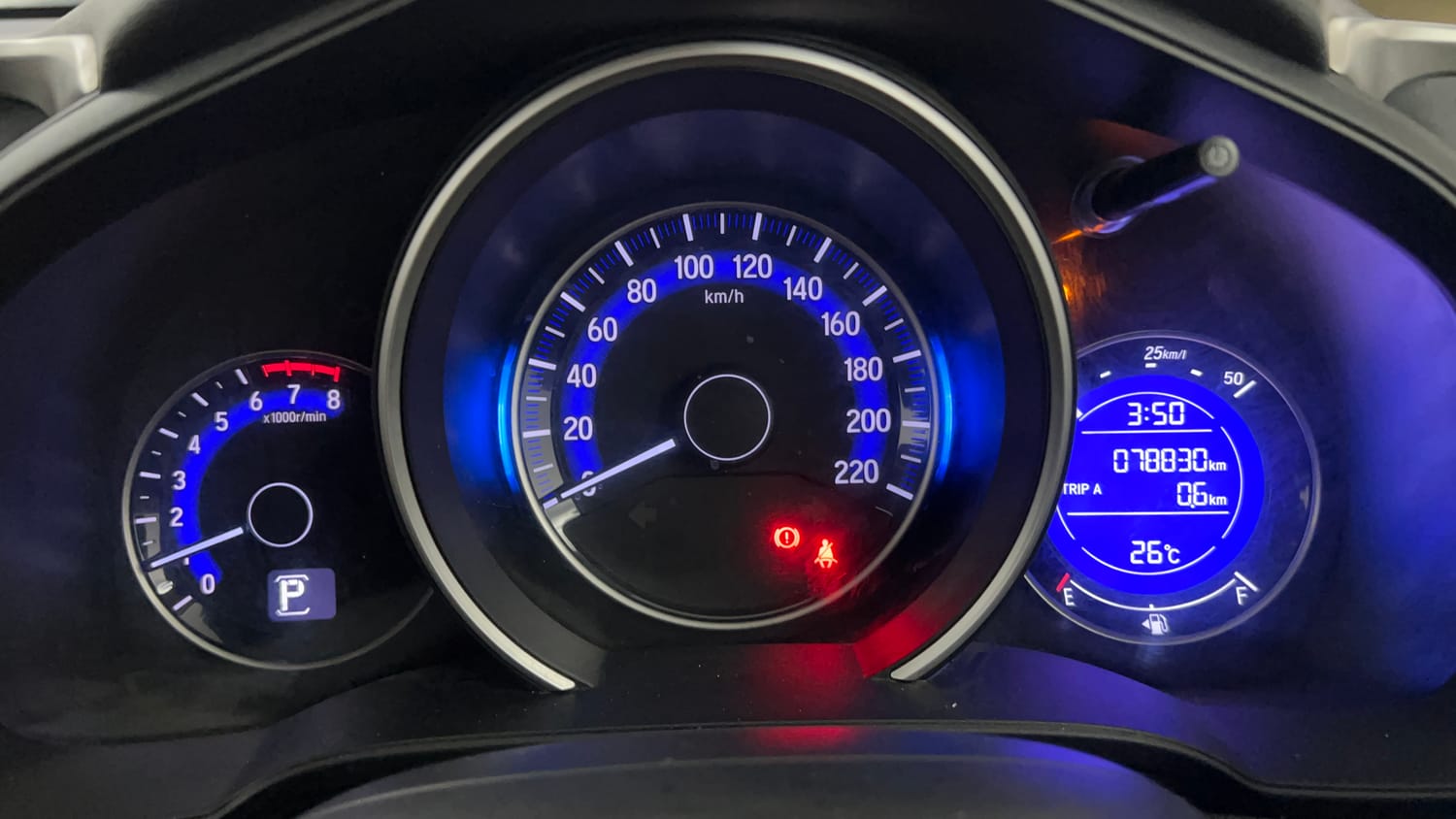 Used 2017 Honda Jazz V AT Petrol Petrol Automatic interior CLUSTERMETER VIEW