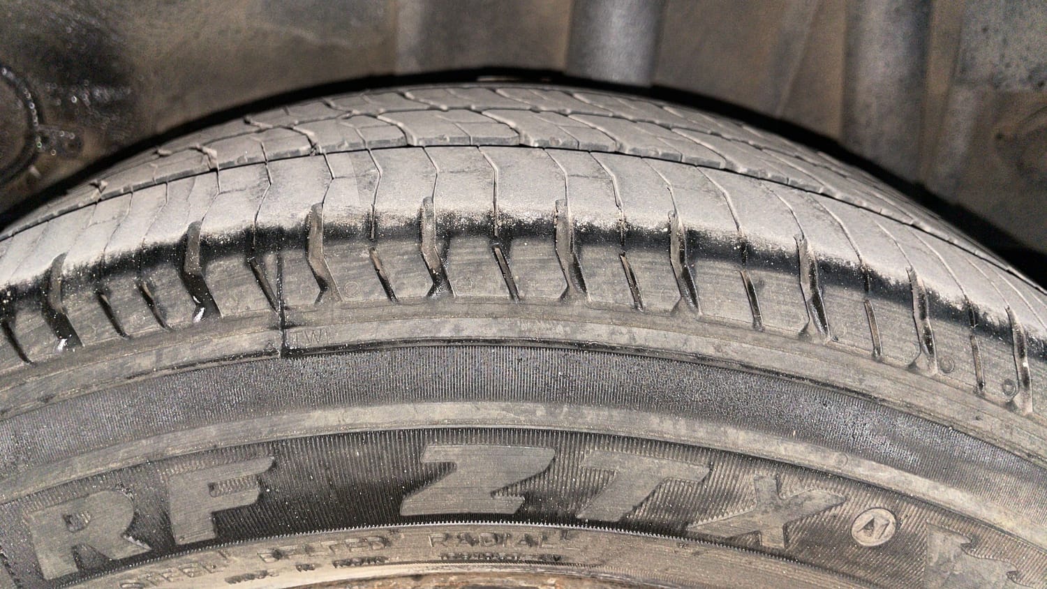 Used 2019 Tata Tiago Revotron XZ Petrol Manual tyres LEFT REAR TYRE TREAD VIEW