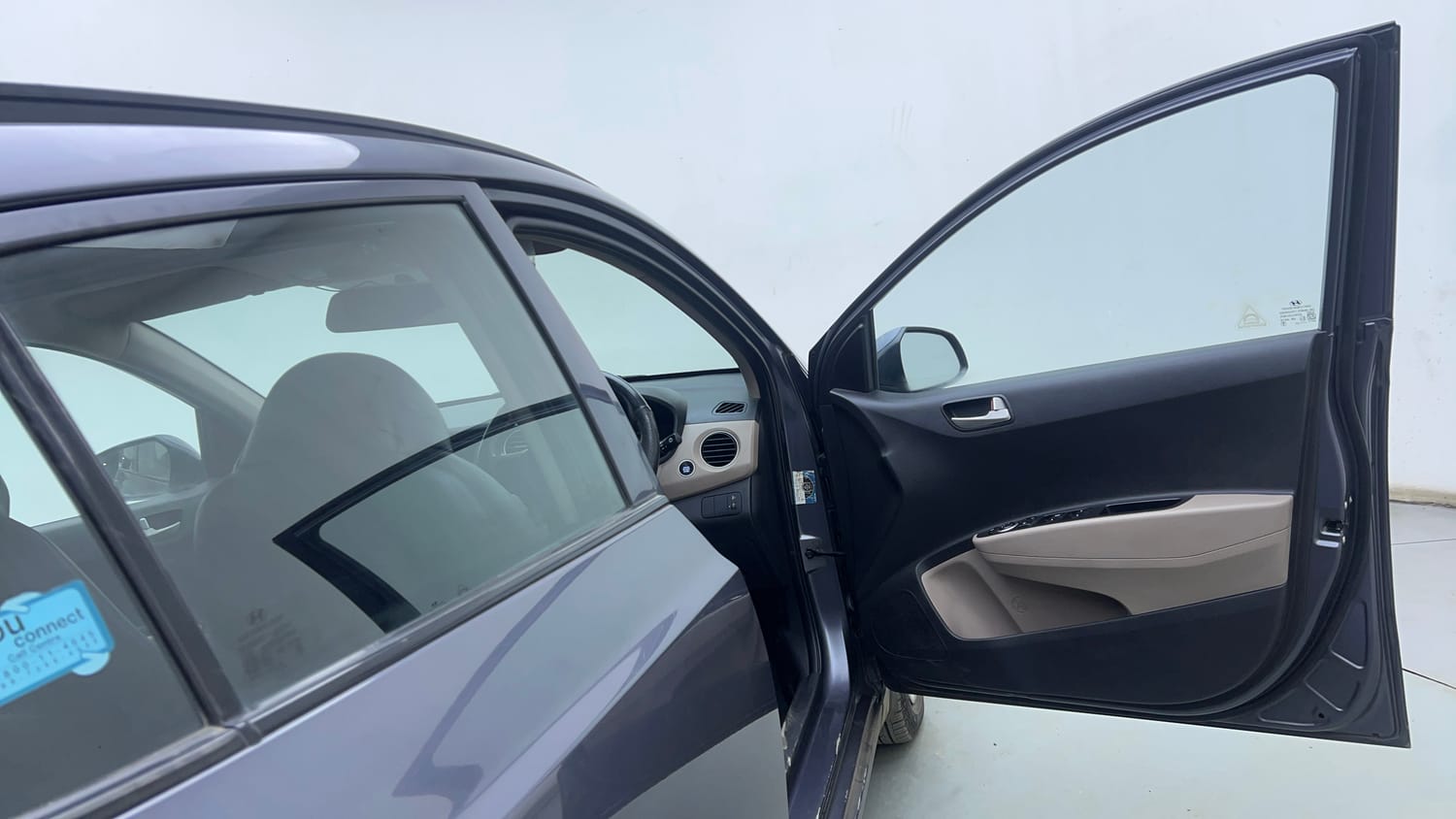 Used 2014 Hyundai Grand i10 Sportz AT 1.2 Kappa VTVT Petrol Automatic interior RIGHT FRONT DOOR OPEN VIEW