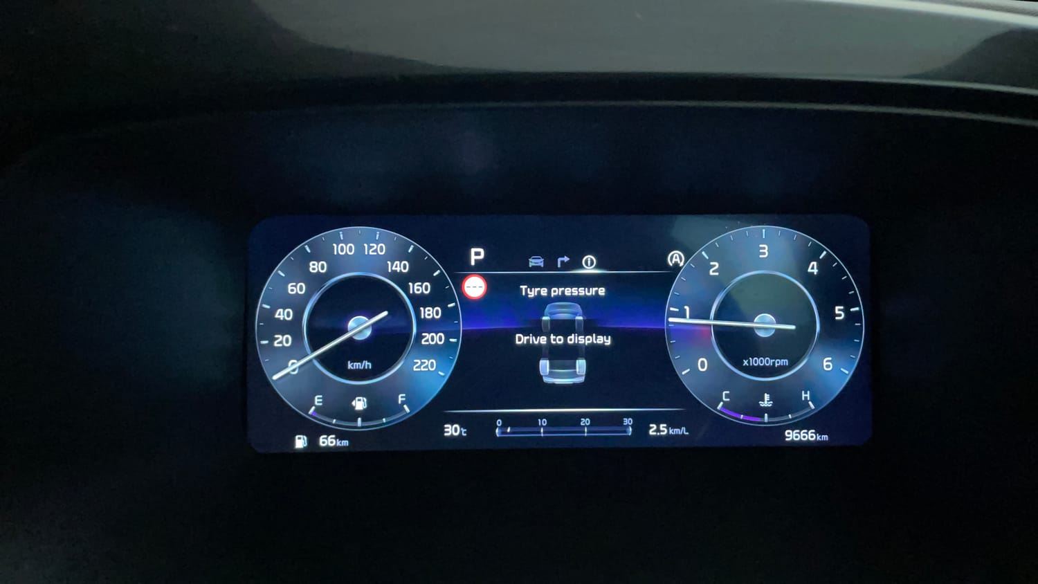 Used 2024 Kia Carens X Line 1.5 Diesel AT 6 STR Diesel Automatic interior CLUSTERMETER VIEW