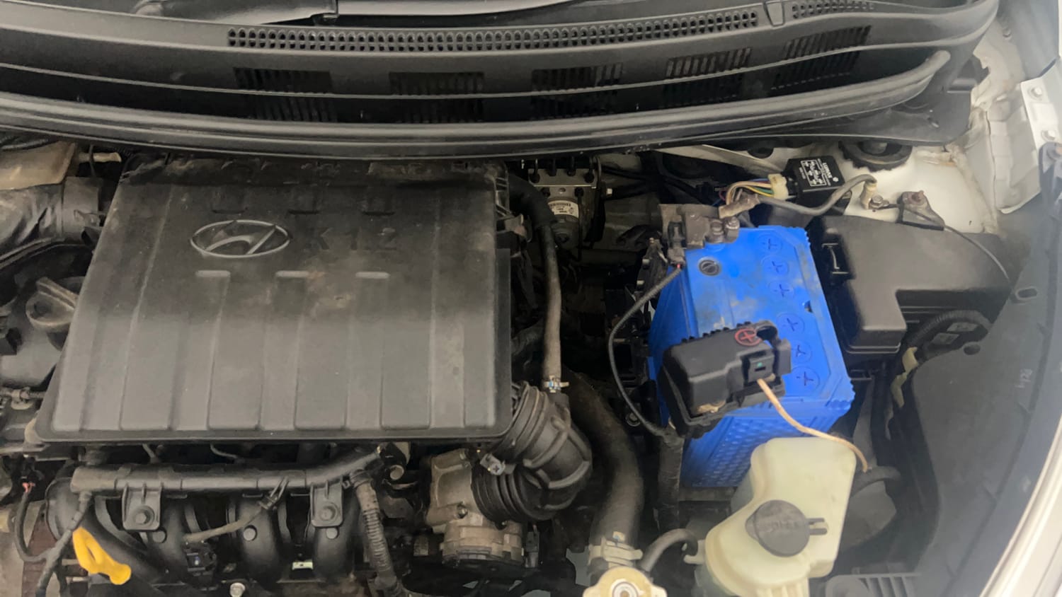 Used 2018 Hyundai Grand i10 Magna 1.2 Kappa VTVT Petrol Manual engine ENGINE LEFT SIDE VIEW