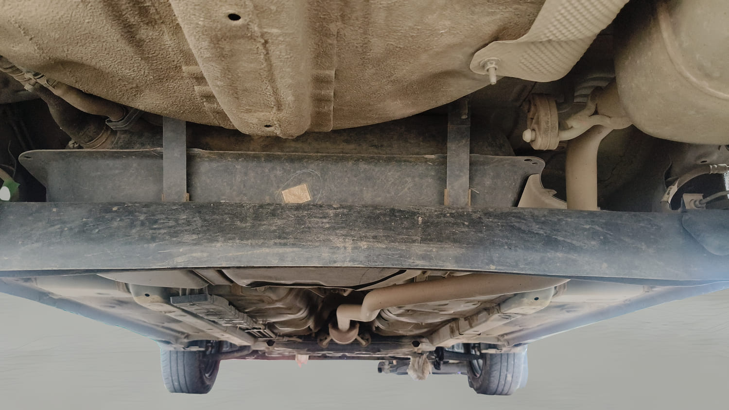 Used 2024 Hyundai Exter SX 1.2 MT Petrol Manual extra REAR UNDERBODY VIEW (TAKEN FROM REAR)